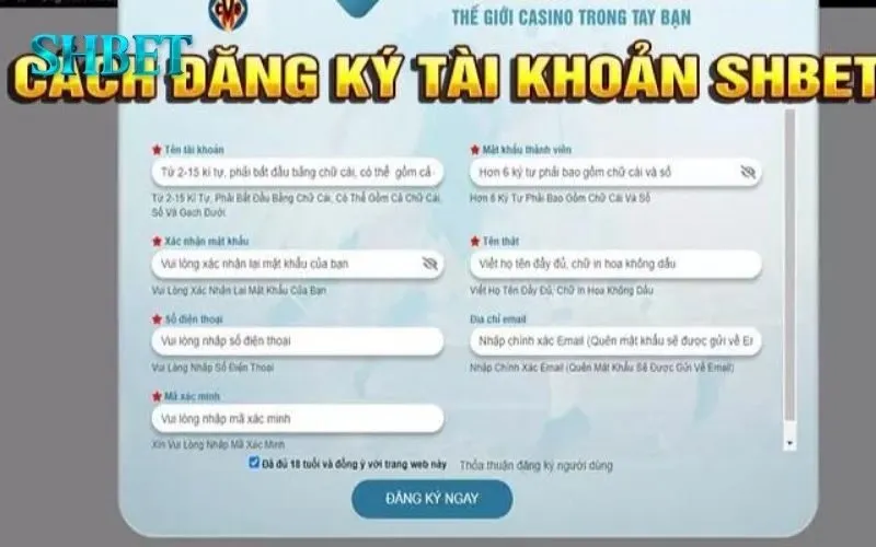Đăng ký SHBET: Hướng dẫn chi tiết 5 bước đơn giản, nhanh chóng 1 Đăng ký SHBET